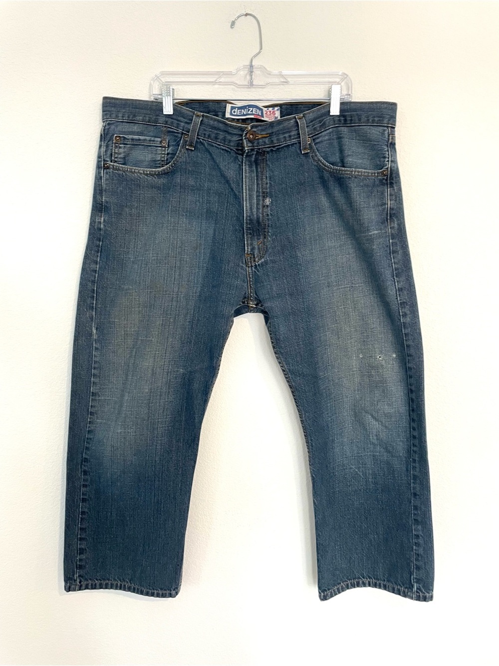 Denizen from Levi's 236 Relaxed Straight Faded Blue Jeans